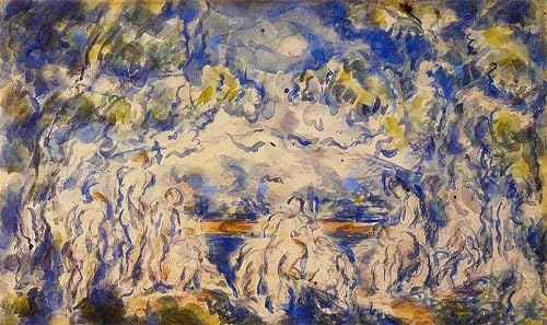 Baigneuses de Paul Cézanne tableau sur toile abstrait avec impression haute définition