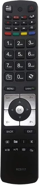 New RC5117 Replacement Hitachi TV Remote for Hitachi Telefunken Bush Luxor Digihome Celcus JVC TV Remote Control - NO SETUP REQUIRED