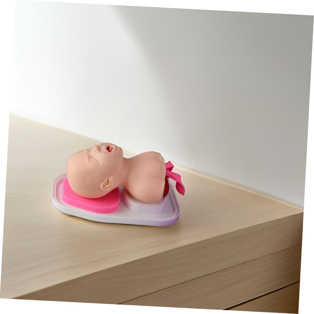 Cabilock Maniquí de Intubación Infantil para Entrenamiento Oral y Nasal de Enseñanza Resistente de PVC Práctica Clínica para Médicos y Estudiantes Diseño Intuitivo y Multipropósito