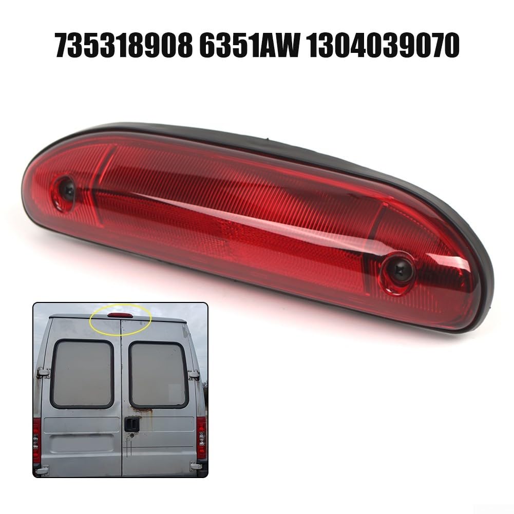 Carcasa de luz de freno de montaje alto para Fiat Ducato Boxer 2002-2006, cubierta de carcasa de lámpara de freno trasera de repuesto 735318908