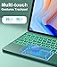 Hamile for iPad Pro 11-inch Case with Keyboard (M5/M4) - Magnetic Wireless Detachable Keyboard with Multi-Touch Trackpad 7 Colors Backlit Stain Proof Folio Cover for Pro 11 Inch 2025 2024 - Pine Green