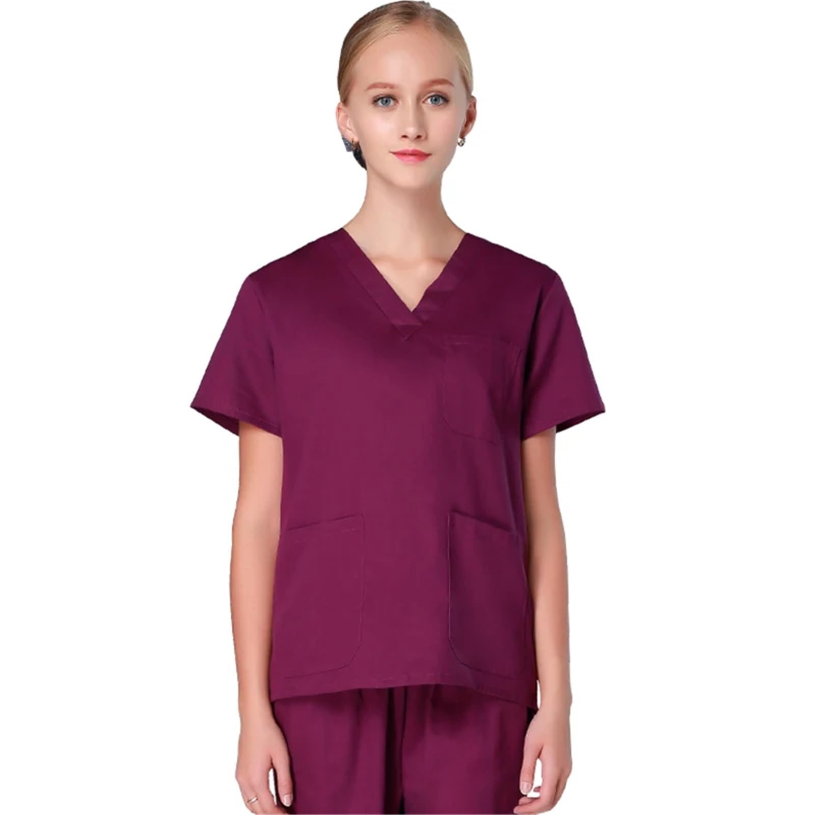 Divisa da Infermiera Set Scrub Infermieristico in Cotone da Donna for chirurgia Medica ospedaliera Uniforme Lavoro Chirurgia Sanitaria Clinica Dentista Outfit per Le Donne