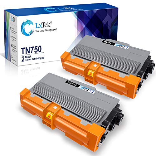 LxTek Compatible Toner Cartridge Replacement for Brother TN750 TN-750 TN720 TN-720 (2 Black High Yield) to use with DCP-8110DN HL-5470DW HL-5450DN HL-6180DW MFC-8510DN MFC-8710DW MFC-8910DW MFC-8950DW