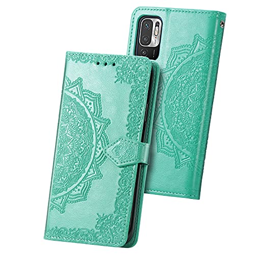 RuiMi Xiaomi Redmi Note 10 JE XIG02 対応 手帳型 純色  花柄 ケース 横開き Xiaomi Redmi Note 10 JE XIG02 ケース カバー スタンド機能 財布型 耐衝撃 軽量 防塵 シンプル おしゃれ 良質PU レザーケース カード収納 人気女性 カバー  おしゃれ かわいい Xiaomi Redmi Note 10 JE XIG02 保護カバー シンプル スマホ スマートフォン 携帯カバー