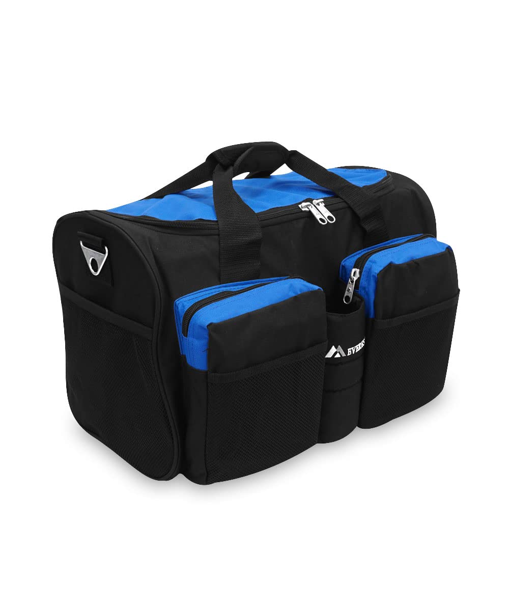 Everest Gym Bag with Wet Pocket, Royal Blue