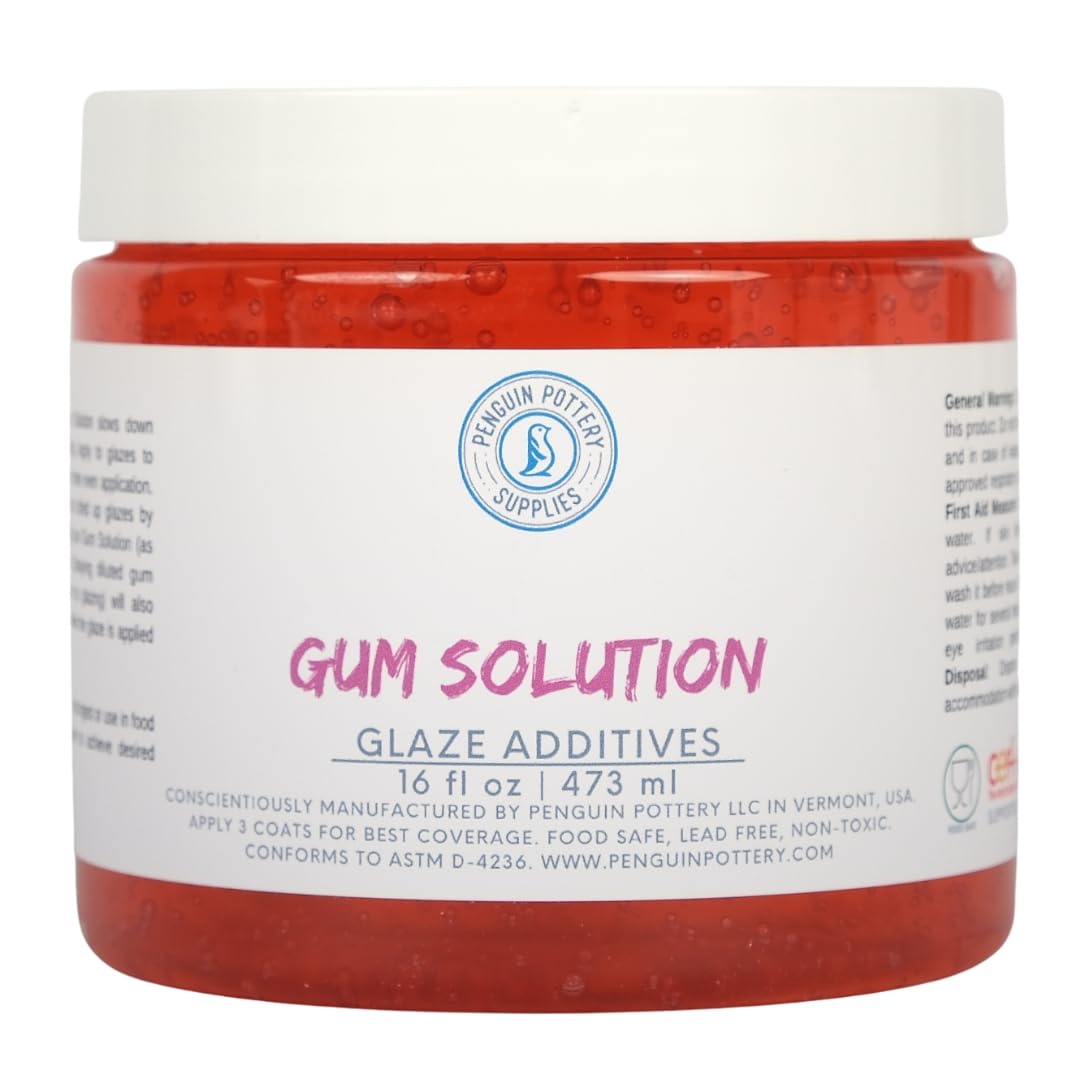 Glazes - CMC Gum Solution - Add to Ceramic Glazes to Improve Brushability - 16oz