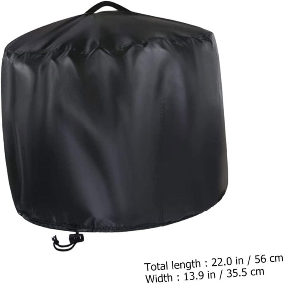 GANAZONO Round Fire Pit Cover Outdoor Bbq Cover Protector Stove Hood for Fire Pit