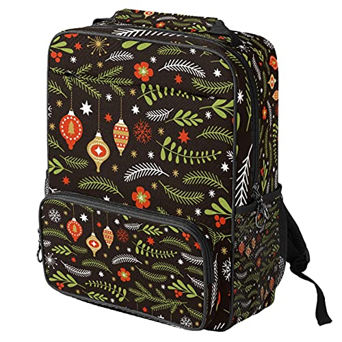 Sac à dos ordinateur portable et sac de travail tendance au motif feuilles de neige