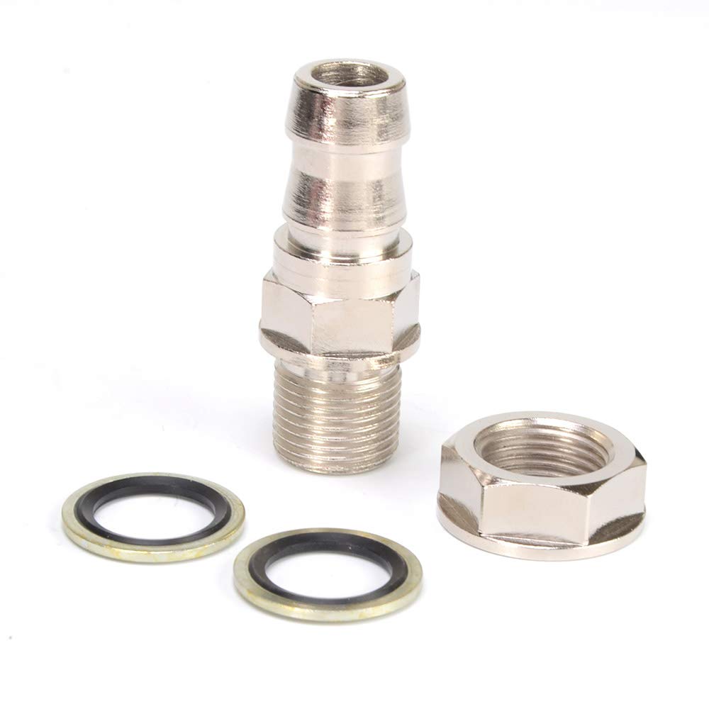 Kinugawa Turbo Oil Pan Return/Drain Plug Adapter Fitting 5/8" Barb No Welding Steel