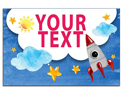 Brown Cloud Personalized Printed Place mat/Table Mat with Customized Text Message or Personalized/Customized Photograph Gift for Family/Friends 11.7 x 16.5 inches Gloss Laminated (011)