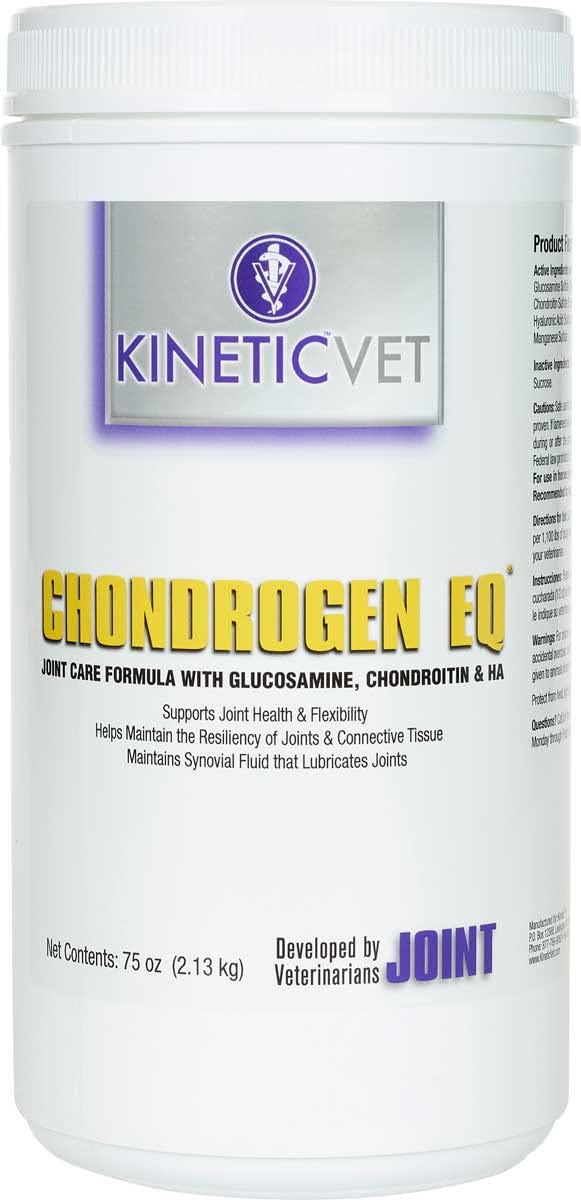 Chondrogen EQ Joint Supplement Powder for Horses | 75 oz Jar includes Scoop | Equine supplement supporting joint health and flexibility as well as maintaining joint and connective tissue resiliency | Give 1 scoop (1/2 ounce) daily per 1,100 lbs of horse body weight