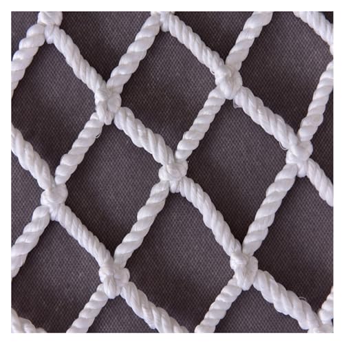 Red de seguridad blanca de 1x1 m para escaleras y balcón, ideal para la protección de niños.