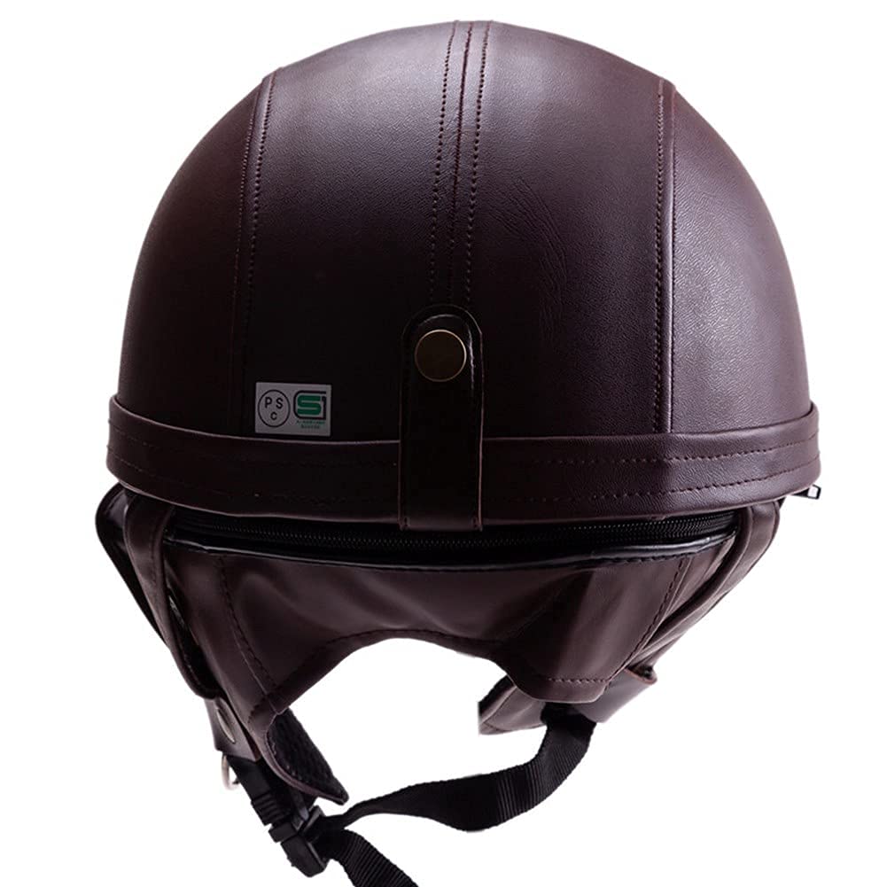 Motorrad Chopper Helm, ECE/DOT Genehmigt Erwachsene Männer Frauen Retro Deutscher Stil Halbgesicht Helm, Für Roller Moped Cruiser Chopper Motorrad Motorrad Chopper Helm, ECE/DOT Genehmigt Erwachsene Männer Frauen Retro Deutscher Stil Halbgesicht Helm, Für Roller Moped Cruiser Chopper Motorrad