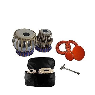 KHALSA MUSICAL Wooden Indian Musical Instrument Bayan Tabla, Dayan Tabla For Beginners