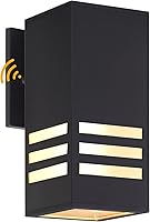 Vista 20 de Farol de pared para exteriores, lámpara exterior – Listado ETL, aluminio antioxidante, impermeable, montaje en pared, diseño rectangular – 1