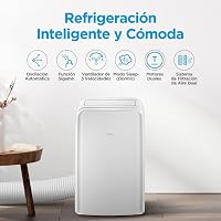 Aparat de aer condiționat portabil Midea Penguin 3 în 1, 12000 BTU, 3500 W, 4 moduri de funcționare, dezumidificator, ventilator, kit fereastră inclus, silențios, 43 m² 8
