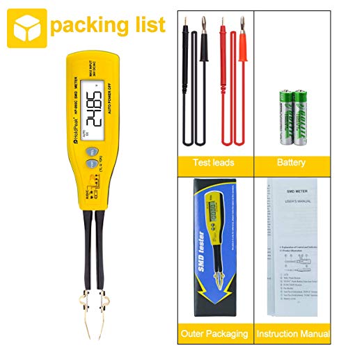 Holdpeak SMD Tester Meter Multímetro 990C 6000