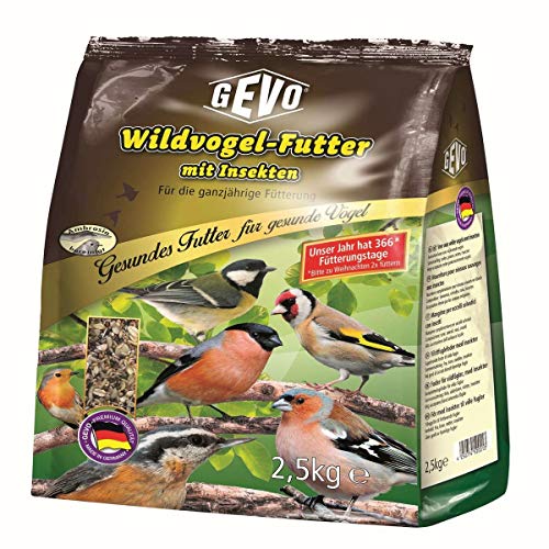 Preisvergleich Produktbild Gevo® Wildvogelfutter mit Insekten und Chiasamen / ganzjährig / 2,5kg-Pack