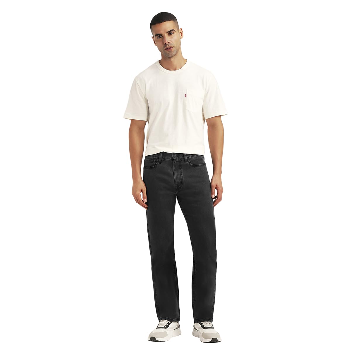 Men's 513 Black Slim Straight Fit Mid Rise Jeans-image-32