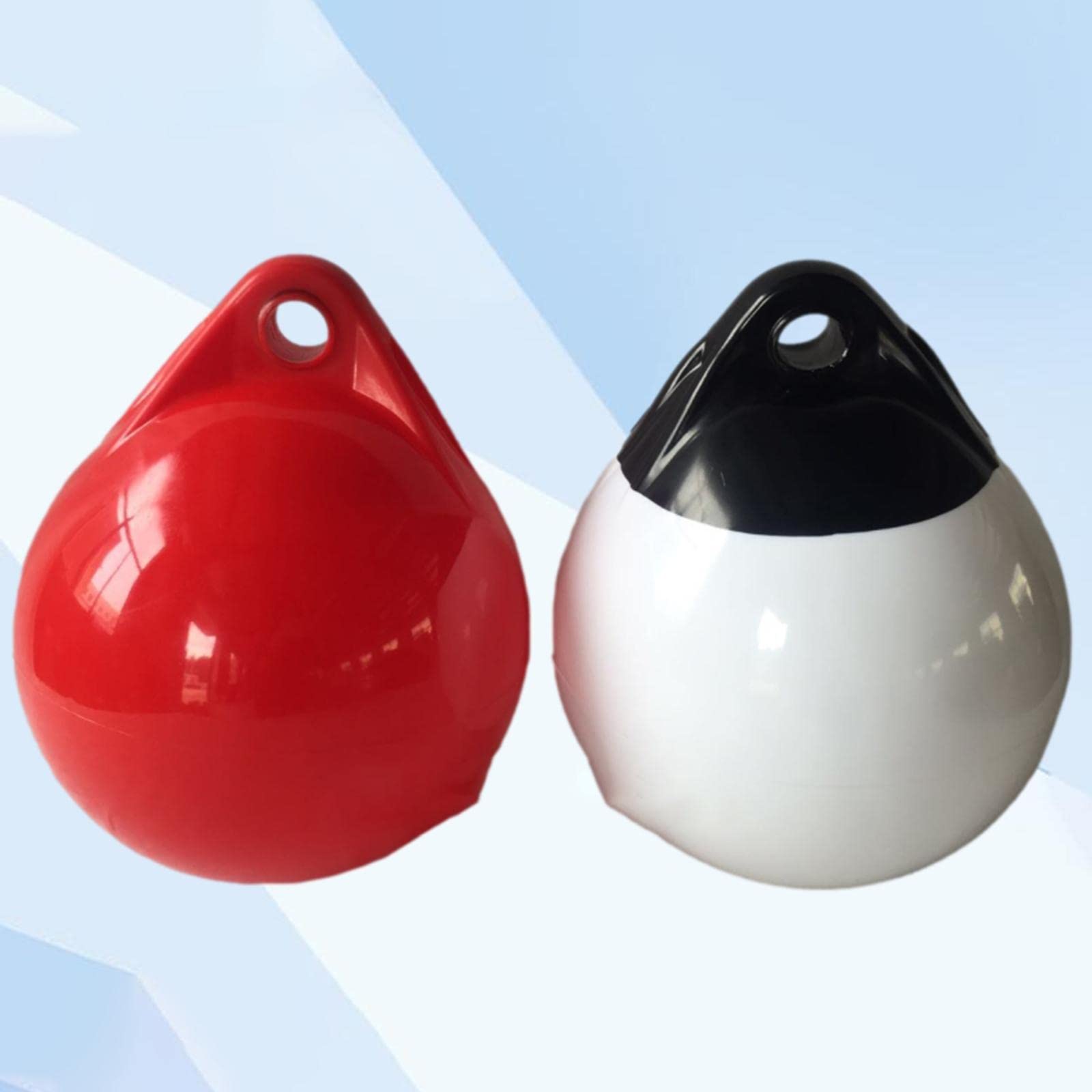Amagogo Bouée d'amarrage Marine Bouée d'amarrage Bouclier de, bouée de Gonflable, Boule Ronde en PVC pour Yacht, Radeau de Natation pour, 250mmx310mm