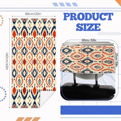 Image of Hahafelt 2 Pack Car Seat Towel Cover with Storage Bag, Aztec Artisans | 63 x 32 in Car Towel Seat Cover Non Slip Waterproof, Gym Workout Swimming Running, Machine Washable Sweat Absorbent Protector