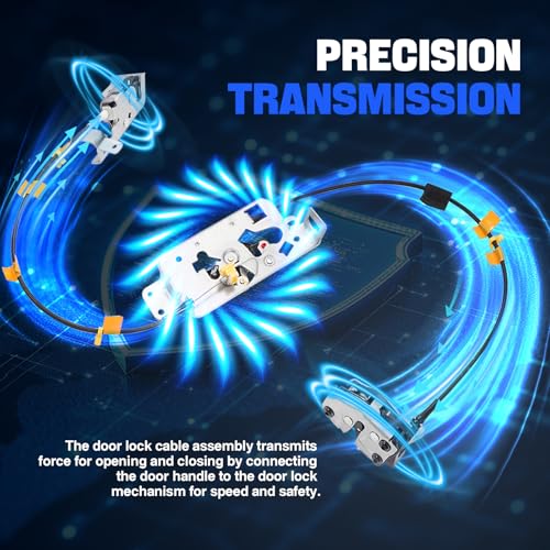 image for WEILEITE Rear Door Latch Cable Assembly Fit Ford F150 F-150 Extended C