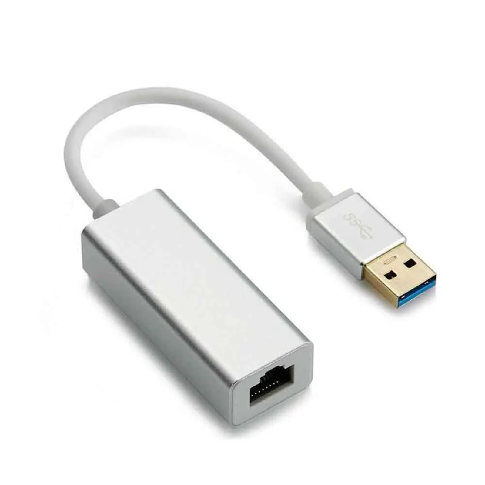 Adattatore LAN cablato in lega di alluminio USB3.0 a RJ45 Gigabit Ethernet Convertitore da USB a Ethernet Scheda di rete desktop 10/100/1000Mbps(70R)