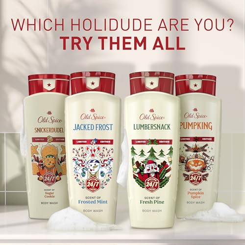 Old Spice Body Wash for Men, Long-Lasting Snickerdudel Scent, 16 fl oz | Sugar Cookie Notes | 24/7 Shower Fresh | Gentle For All Skin Types | Limited Edition Stocking Stuffer | Holidudes Collection - image 9