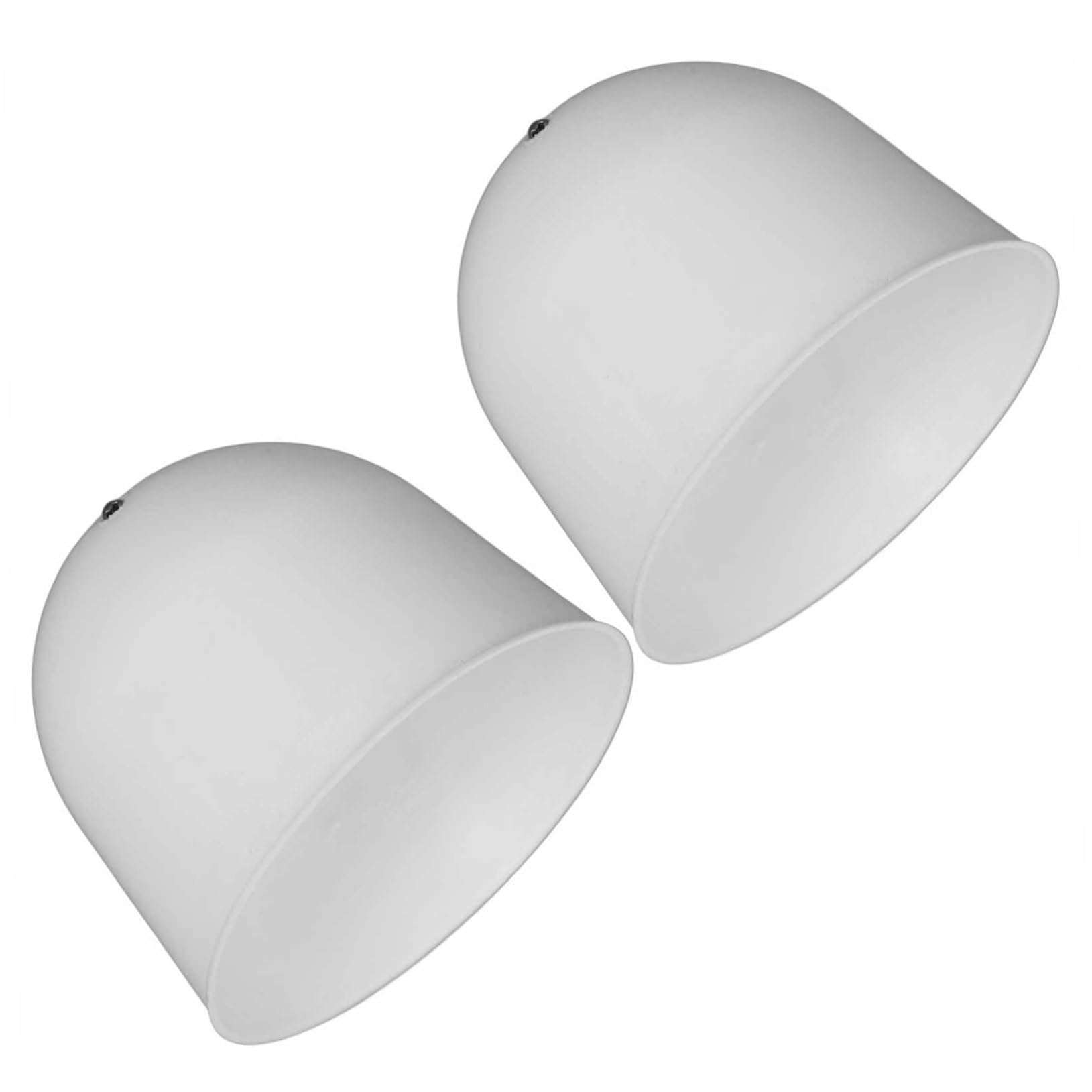 Veemoon Ceiling Fan Accessory Kit 2pcs Hanging Lamp Cup Plastic Dustproof Fan Bottom Canopy White 2.2cm Hole Diameter Replacement Shades for Ceiling Light Covers
