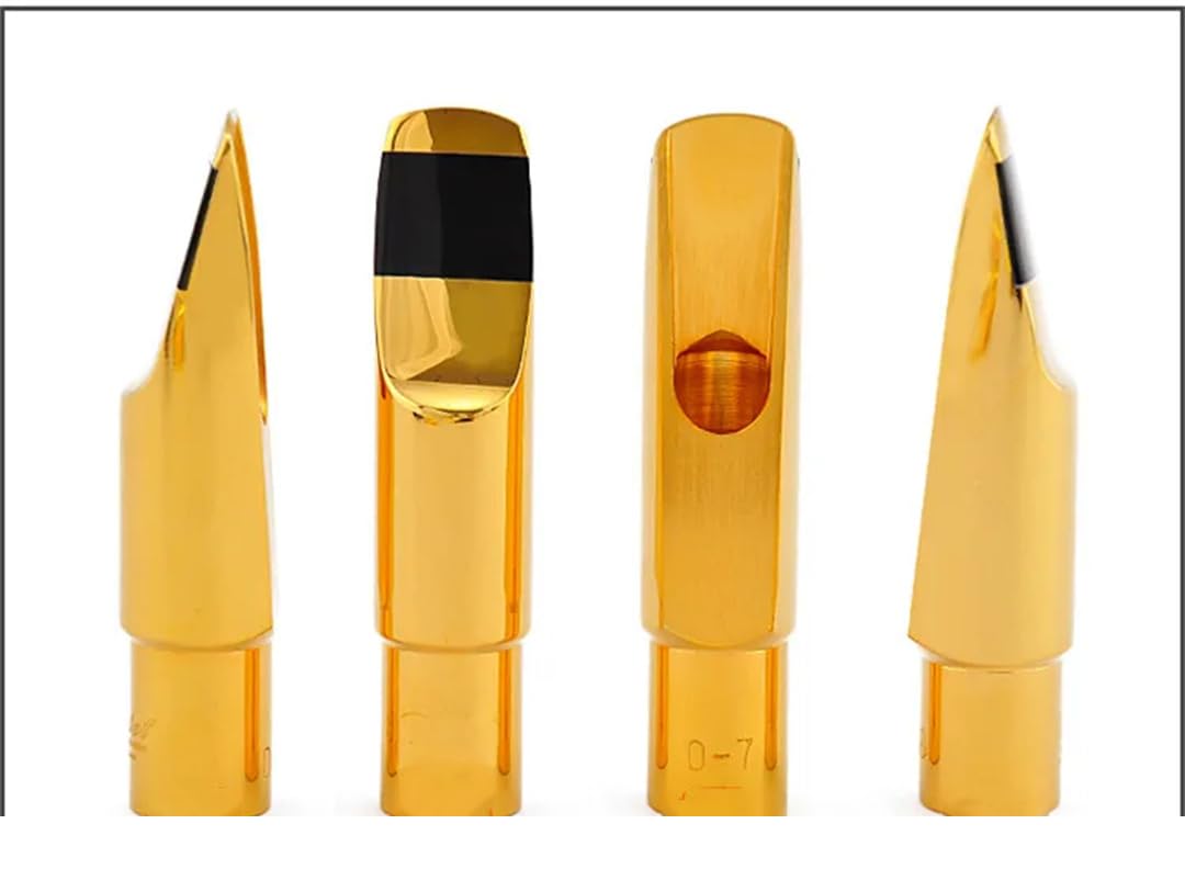 Suwequest Profi Tenor Sopran Altsaxophon Metall Mundstück Gold Lack Mundstück Saxophon Zubehör