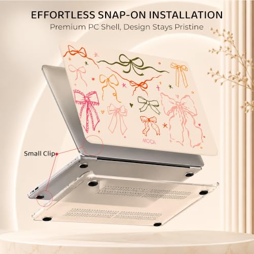 Image of MOCA Case Compatible with MacBook Air 13 inch M5 M4 M3 M2 2026-2022 Hardshell Cover for MacBook Air 13.6, A3449 A3240 A3113 A268