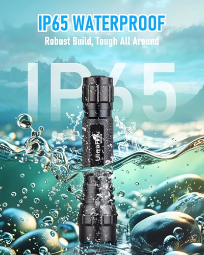ULTRAFIRE Tactical Flashlight with Holster, Single Mode LED Flashlight 1000 High Lumen Duty Flashlights with Belt Holster and Charger, Bright Small Flash Light WF-501B - Image 6
