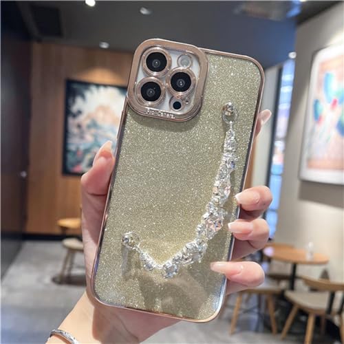 Bracelet de diamant pour iPhone 11 12 protection paillettes pour soirées et quotidien
