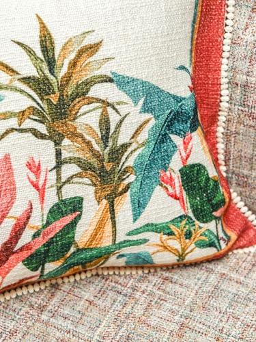 Image of Palm Stories Cushion Cover Set Decorative Pillow Cover & Throws for Living Room & Bedroom, Cushion Cover & Throws (Jungle)