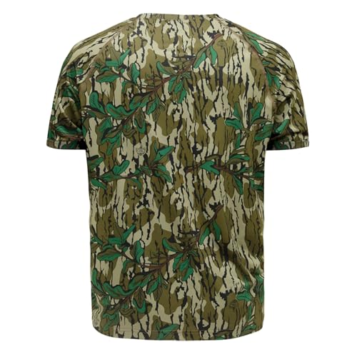 Mossy Oak Camo Mens Hunting Shirt Short Sleeve Stretch2