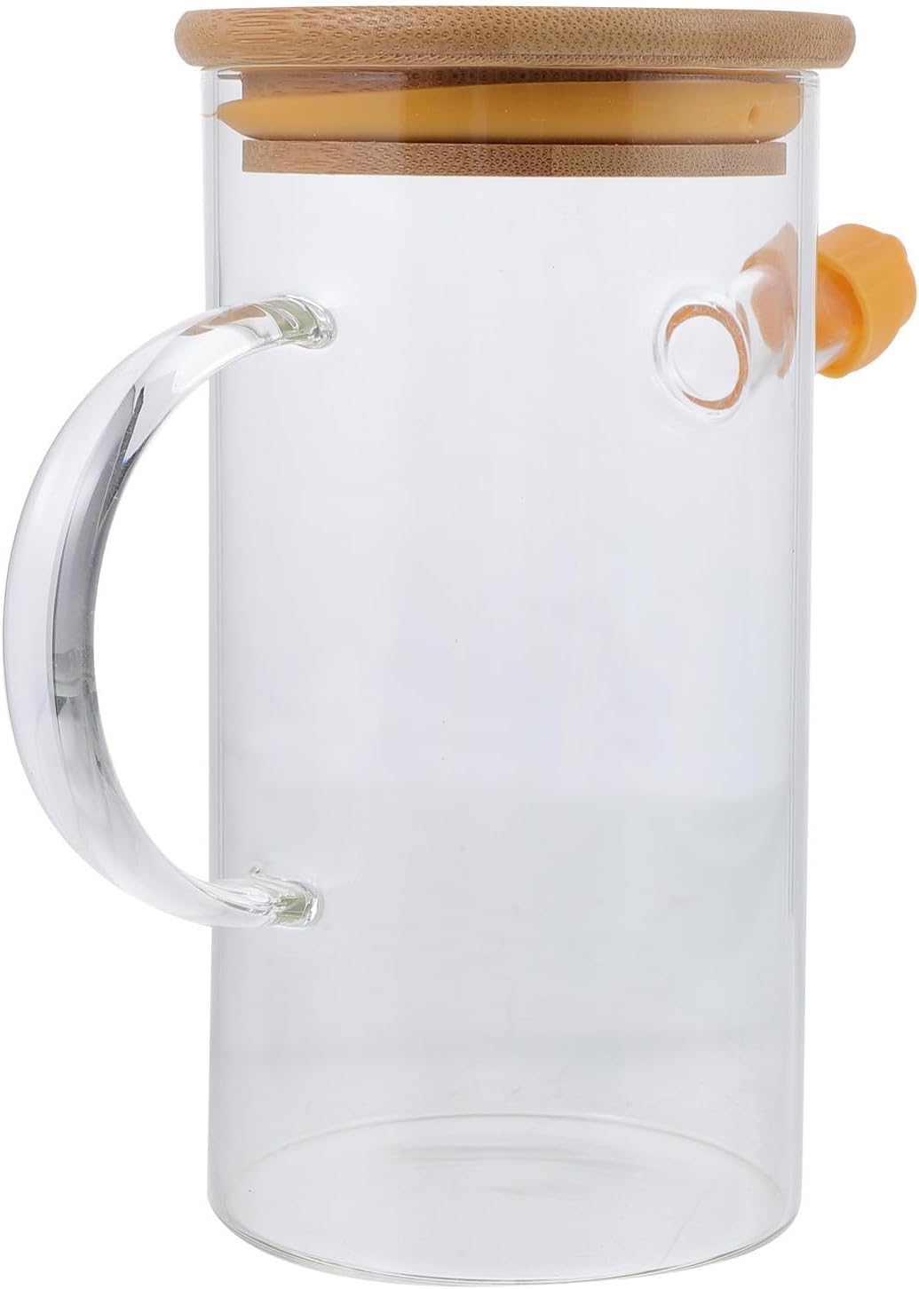 Large Capacity Glass Oil Bottle with Lid and Handle for Kitchen