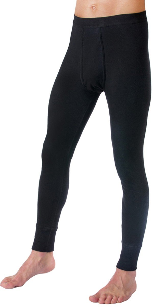 HERMKO 3540 Kit de 2 Pantalones Interiores para Hombre Long Johns, 100% algodón orgánico