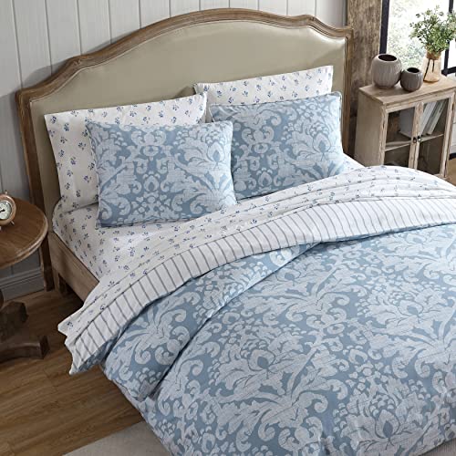 Stone Cottage Queen Comforter Set, Reversible Cotton Sateen Bedding