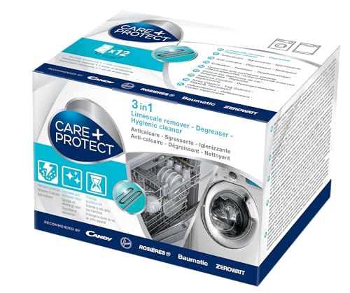 CARE + PROTECT - NETTOYANT 3 EN 1 LAVE LINGE SECHE LINGE LAVE VAISELLE X12 TOUTES MARQUES