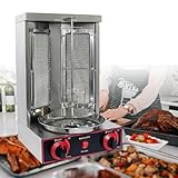 【PRATIQUE ET PORTABLE】- Pesant seulement 6,2 kg, notre rôtissoire gyro est incroyablement légère et portable. Convient pour Ce gril à shawarma est utilisé par de nombreuses familles pour les fêtes, la cuisine en plein air, le barbecue de jardin, le camping, etc. ou même une utilisation commerciale dans les restaurants de barbecue ou les stands de nourriture mobiles. Profitez simplement de repas appétissants sans la longue attente