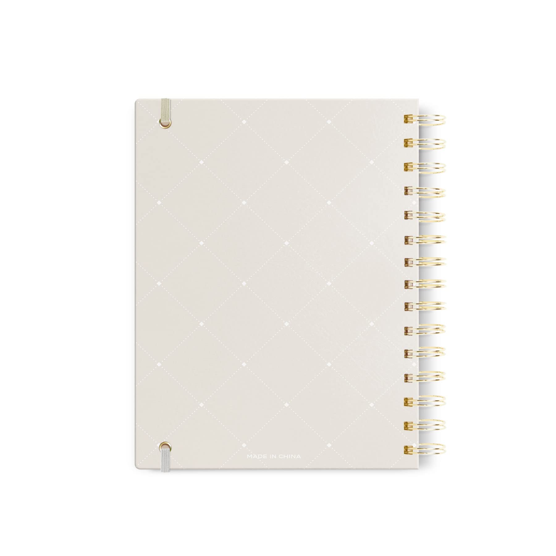 Gold Foil Bee Spiral Bullet Journal, 7x9 inch, Dot Grid