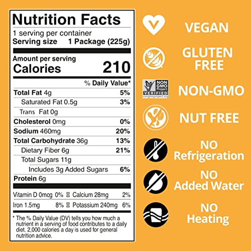Kitchen & Love Cooked Quinoa Meal, Ready To Eat, Mango & Roasted Peppers, Shelf Stable, Non Gmo, Gluten & Dairy Free, Plant Based, Kosher, Vegan,, 7.9 Oz (6-Pack) #TOP4
