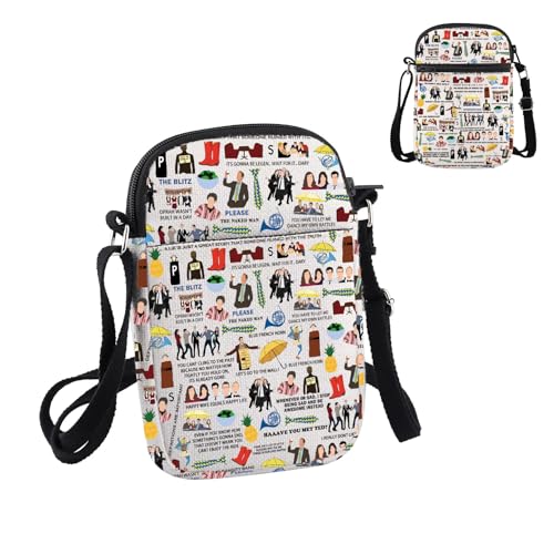 PWHAOO Comedy TV Show Inspired Gift TV Show Crossbody Bag TV Show Fan Travel Bag Cosplay Merch