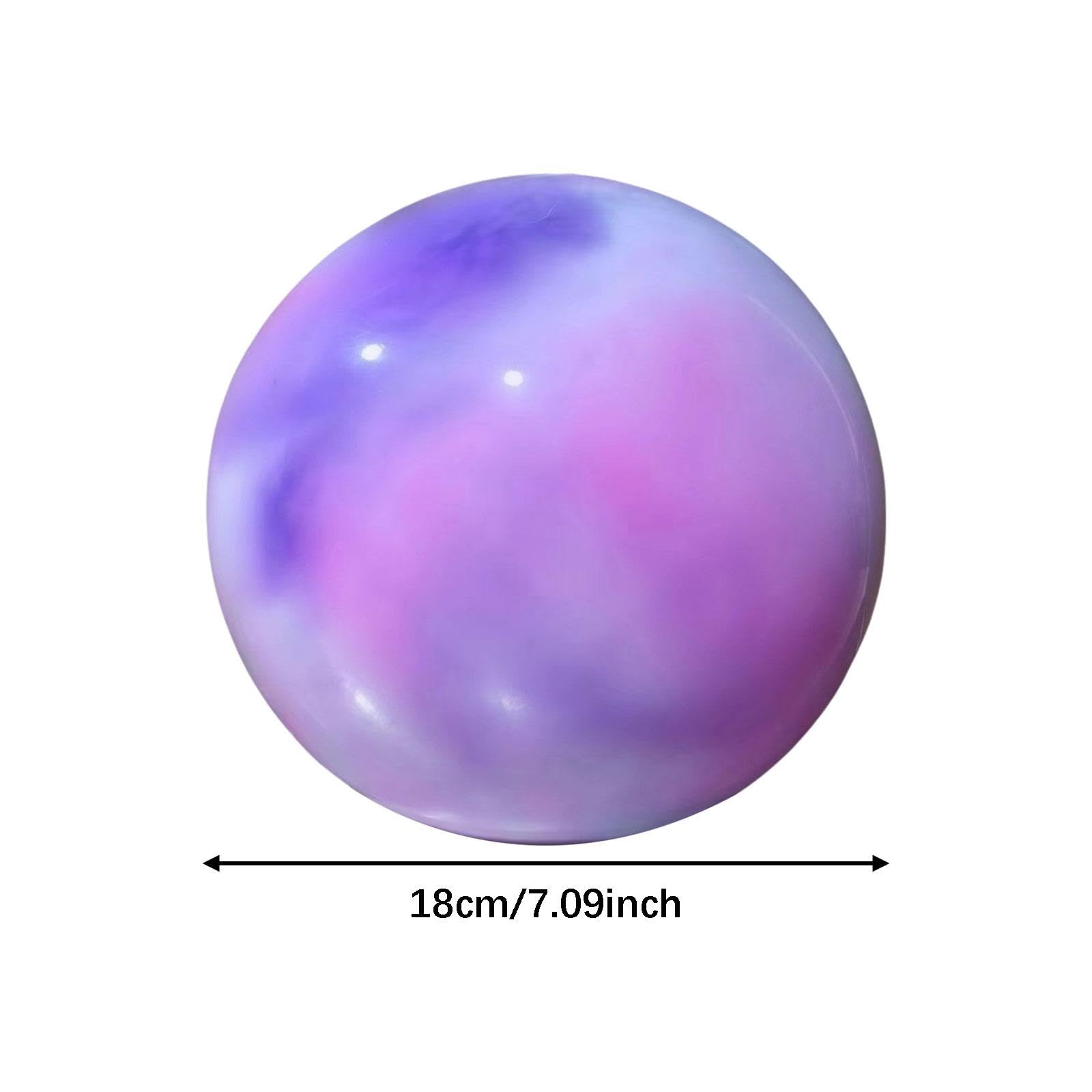F Fityle Gymnastikball, Kleiner Pilates Ball, 18 cm Rutschfester Fitnessball rhythmischer Gymnastikball, professioneller Yoga Ball für Tanztraining, Gymnastik, Wettkampf und Workout, Rosa Lila