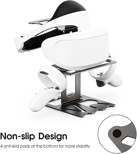 Vista 6 de Accesorios de soporte VR compatibles con Quest 2 HTC VR Rift S índice de válvula HP Reverb G2 auriculares Quest VR y controladores táctiles