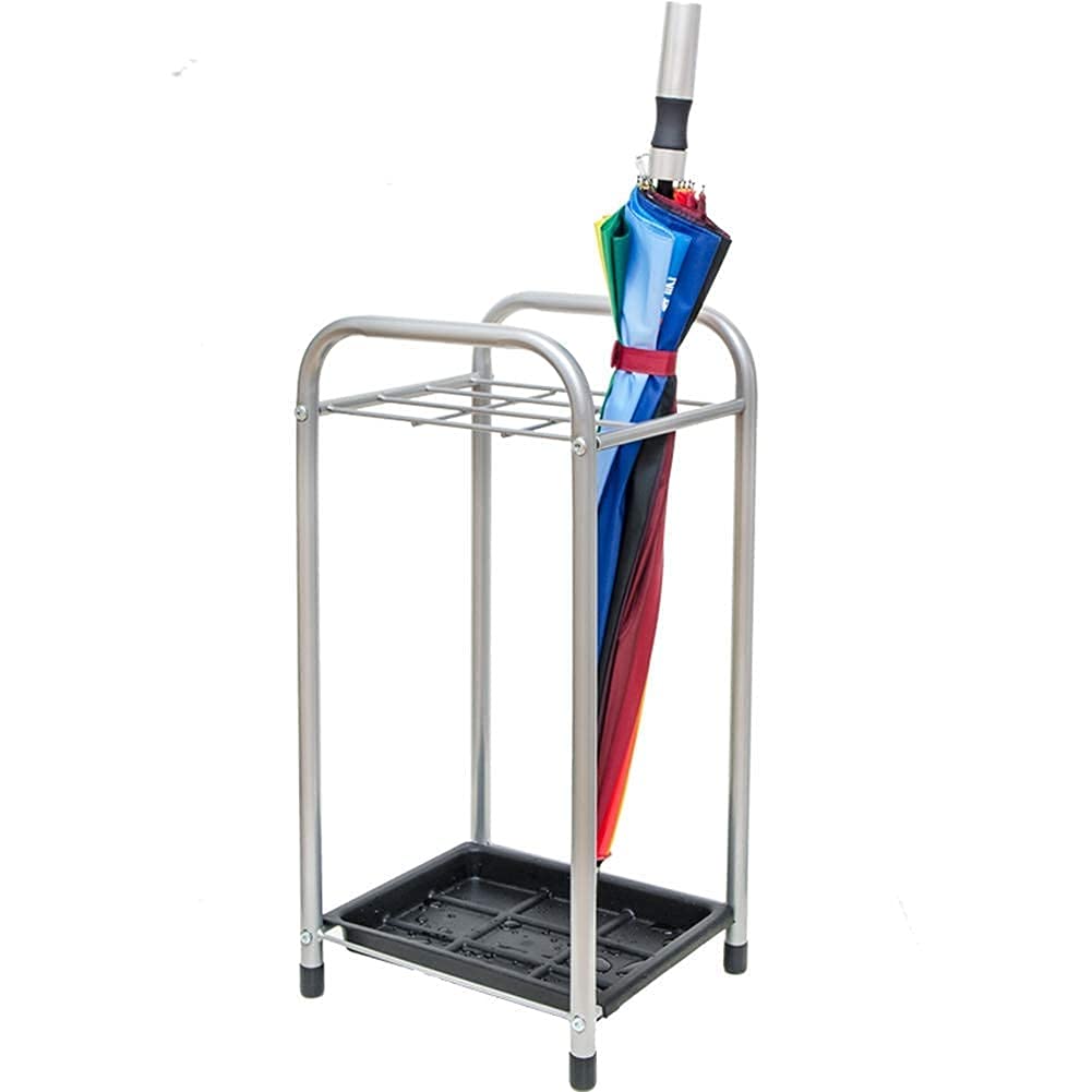 XDLEDMKIZ Umbrella Stand,Wrought Iron House Entrance Umbrella Stand,Can Store 9 Umbrellas,Detachable, Large Hotel Umbrella Bucket