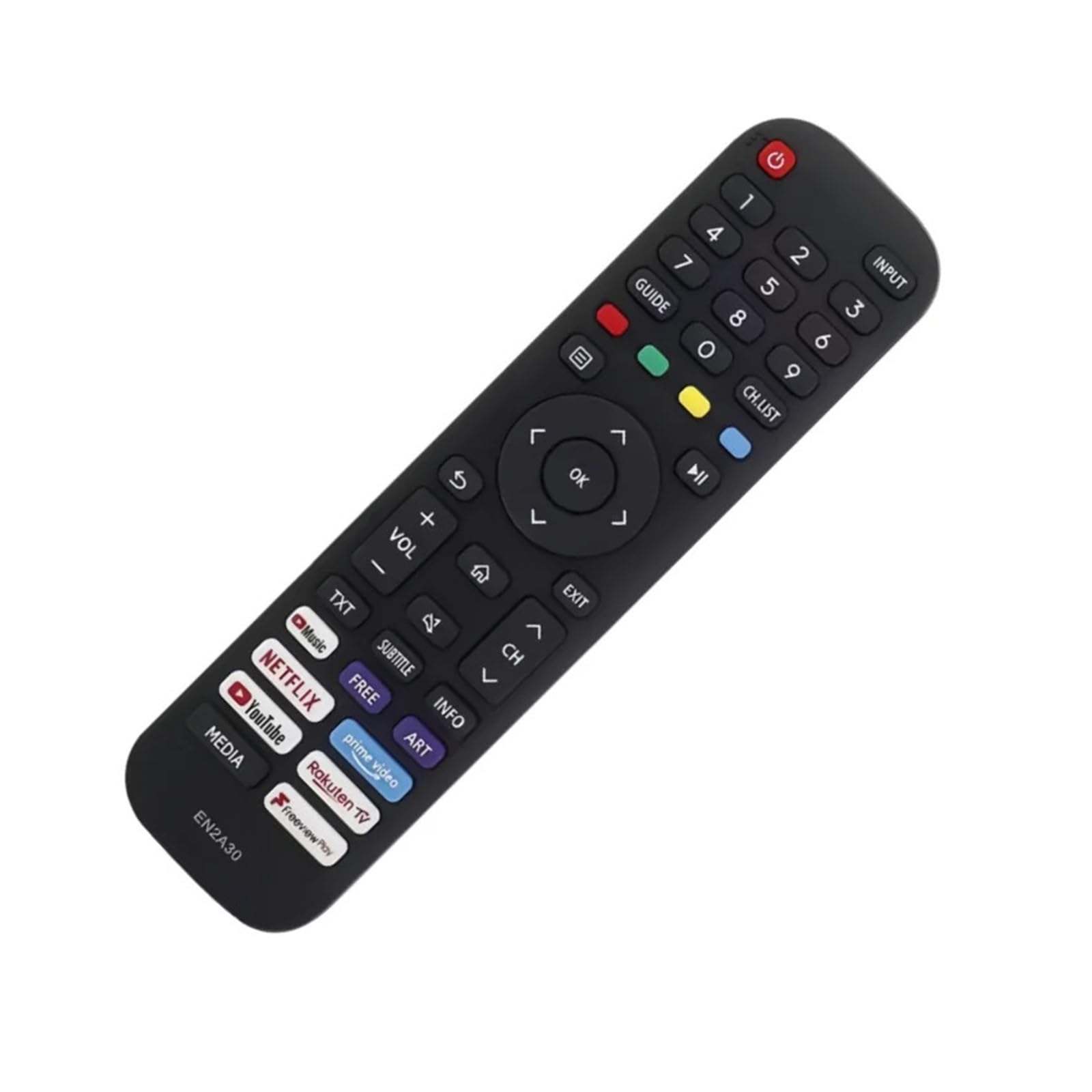 Télécommande EN2A30 pour TV Hisense compatible avec modèles EN2N30H EN2Q30H
