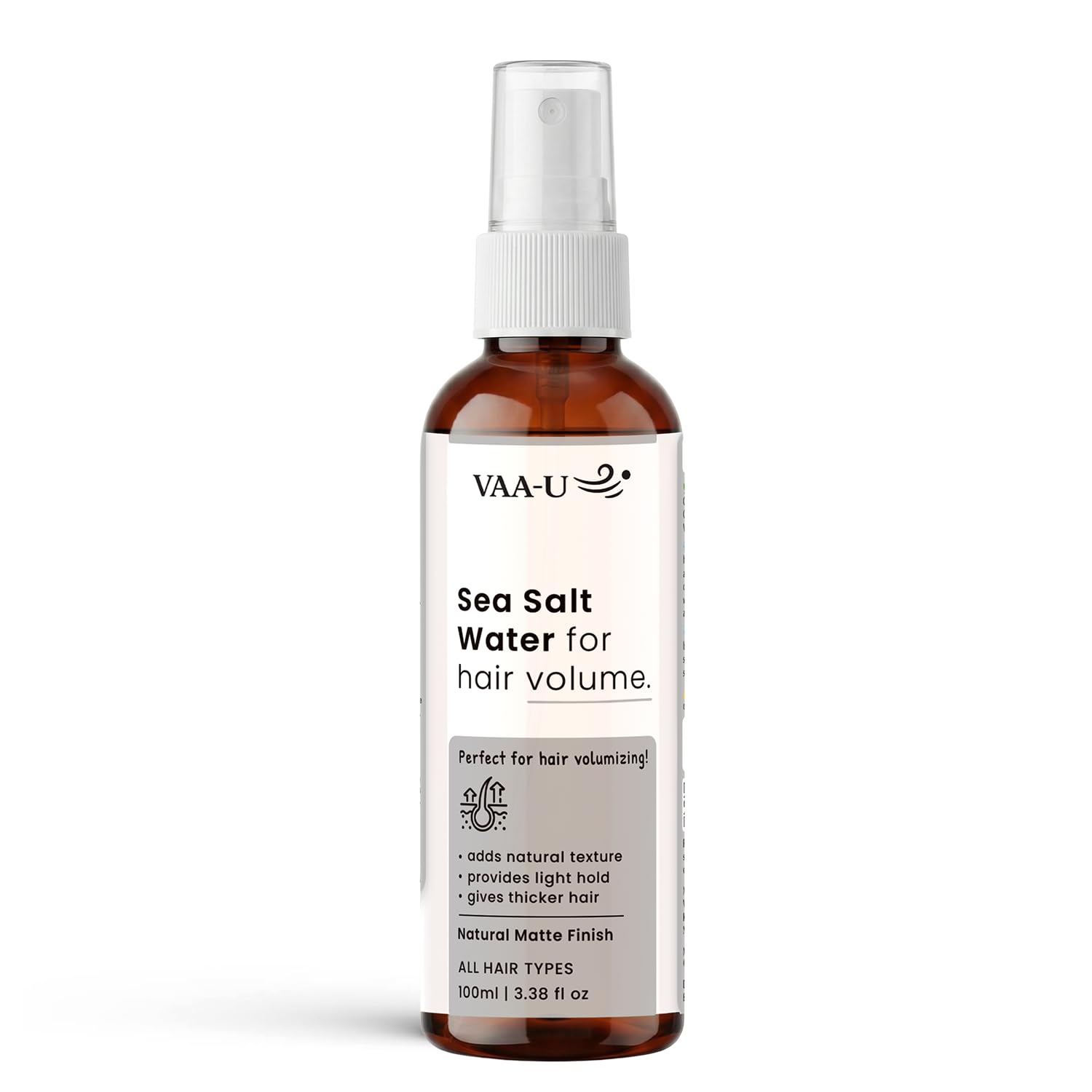Sea Salt Hair Spray with Sea Salt & Vitamin E | Volumizes Hair & Adds Texture | Lightweight Non Sticky Styling Spray | Natural Beach Wave Look | For Men & Women | 100ml-image-49