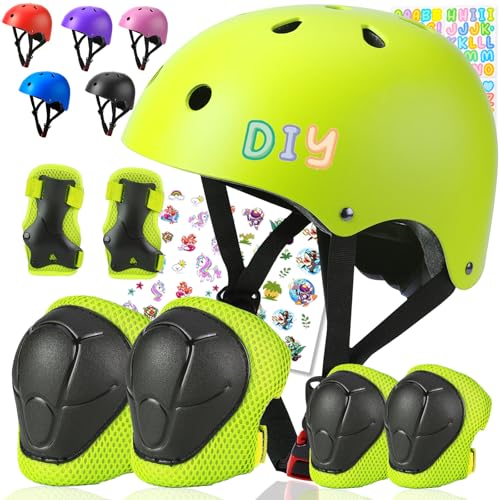 Comforhous Kids Toddler Bike Helmet Set, CPSC Certified, Toddler to Youth