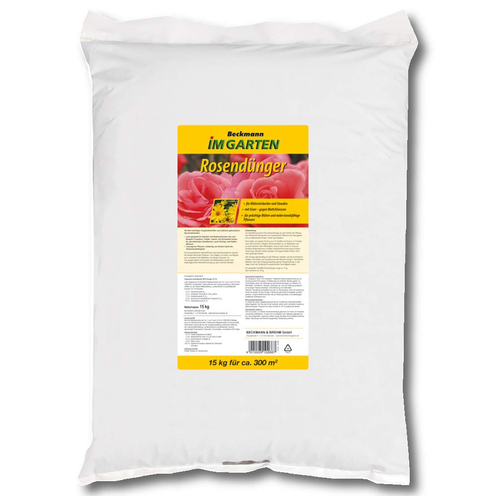 Roses Engrais org.-min. Beckmann 15 kg pour env. 300 m²